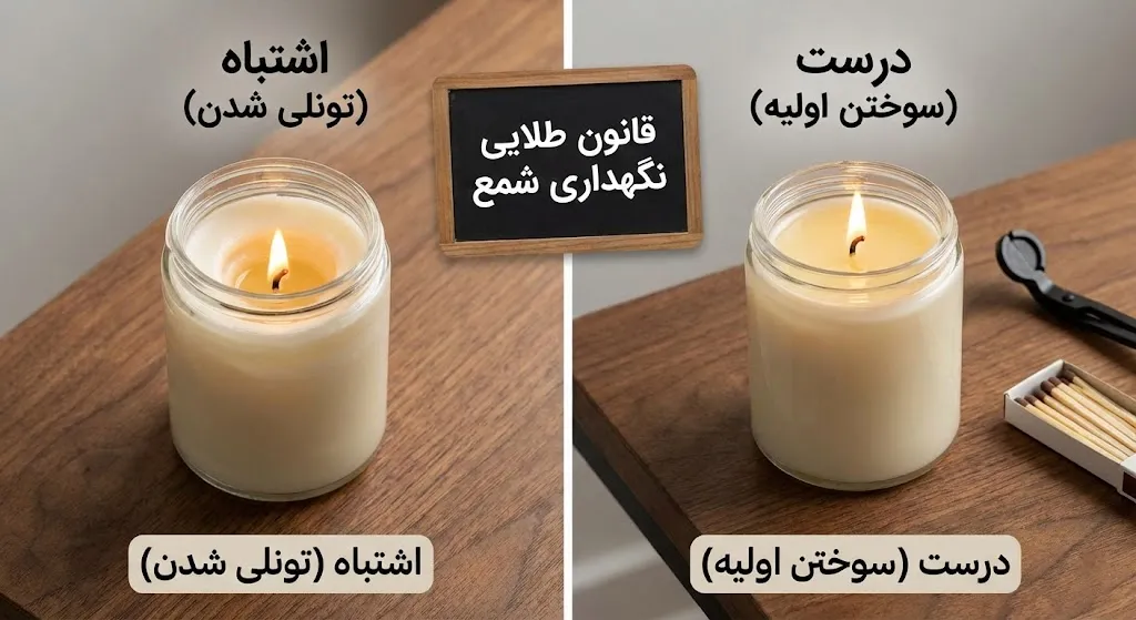 نکات سوختن شمع