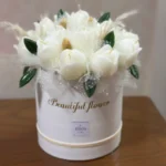 شمع باکس گل لاله مومی